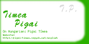 timea pigai business card